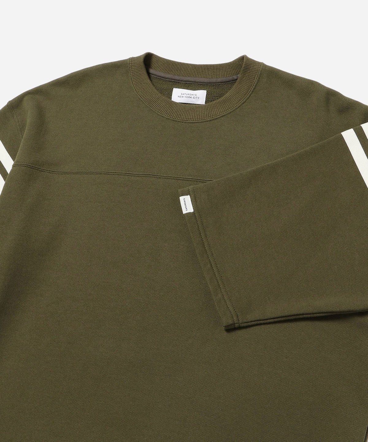 Striped Varsity 1/2 Sleeve Sweat