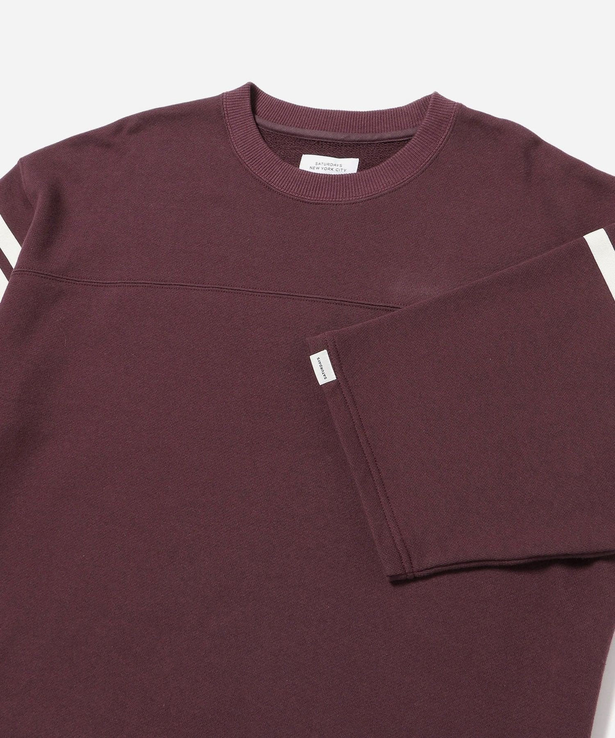 Striped Varsity 1/2 Sleeve Sweat