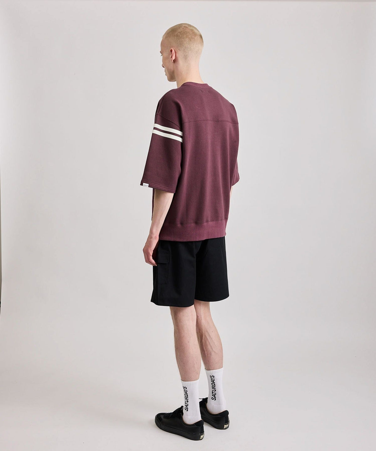 Striped Varsity 1/2 Sleeve Sweat