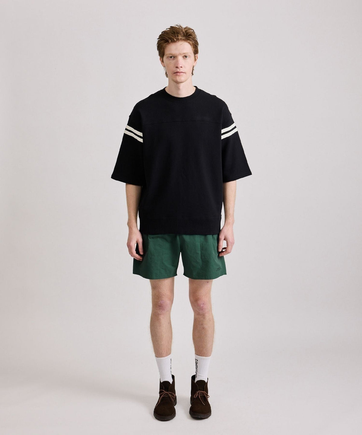 Striped Varsity 1/2 Sleeve Sweat