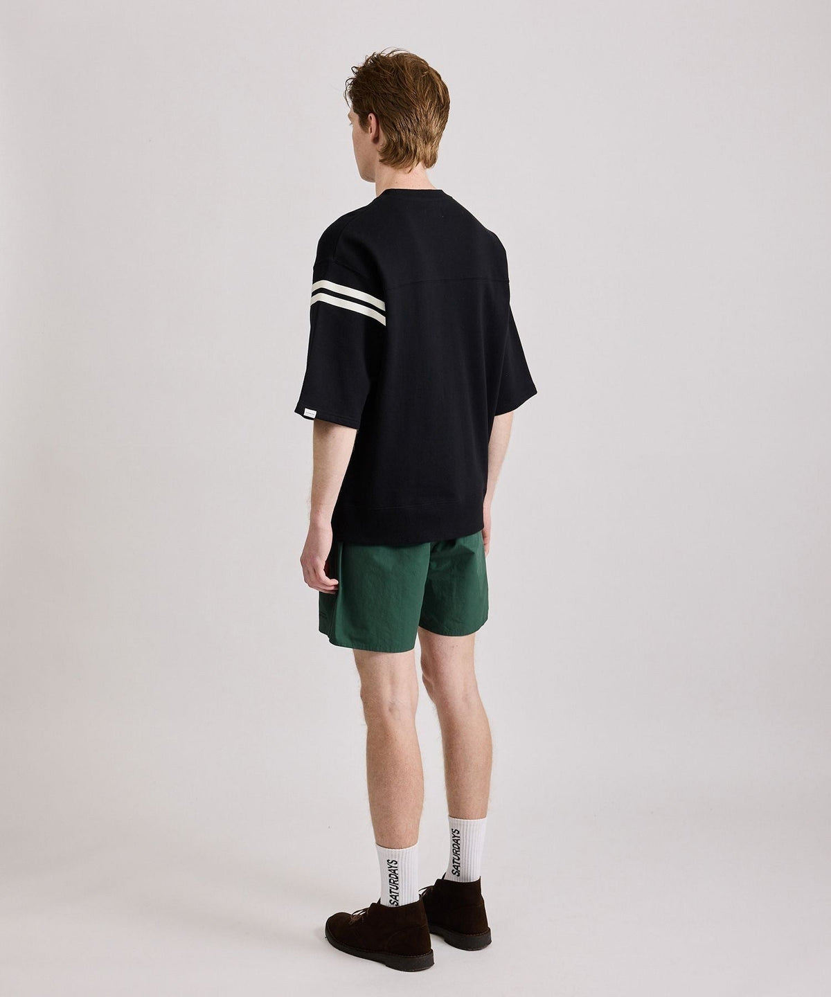 Striped Varsity 1/2 Sleeve Sweat