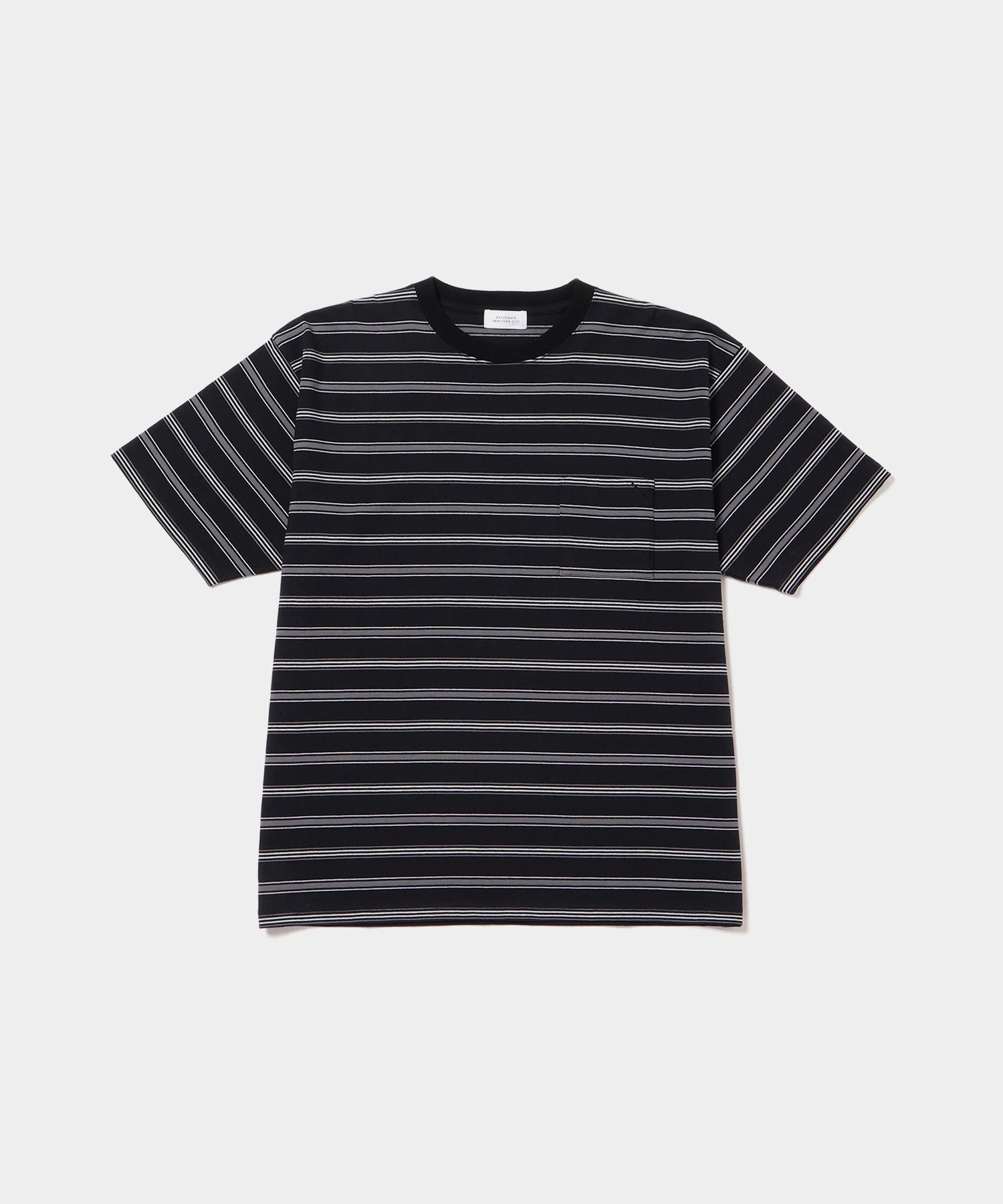 Border Stripe Relaxed SS Tee | Saturdays NYC Japan