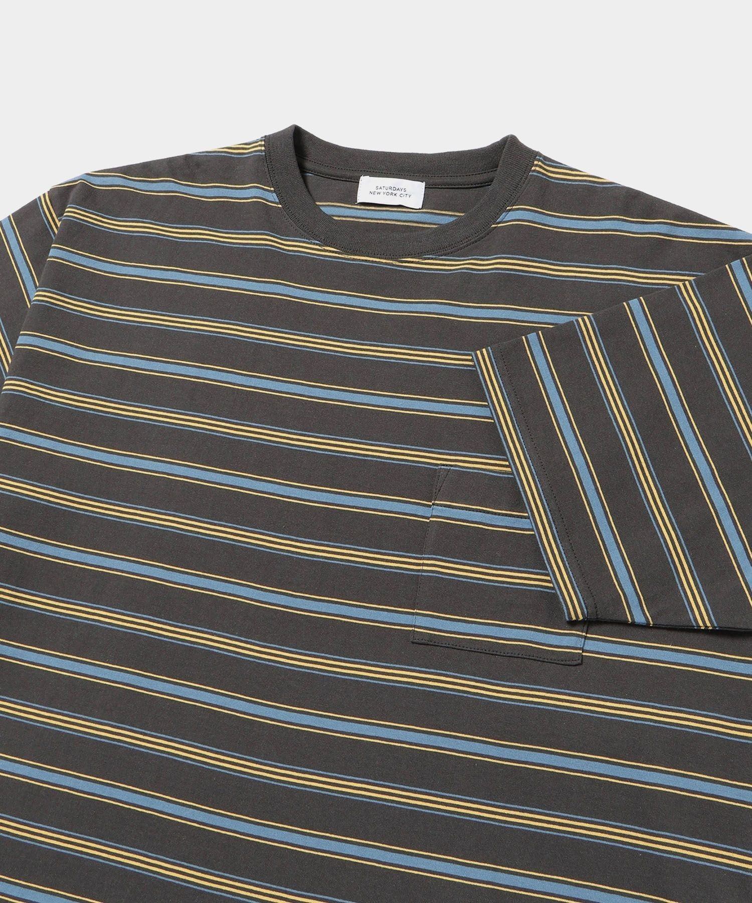 Border Stripe Relaxed SS Tee | Saturdays NYC Japan