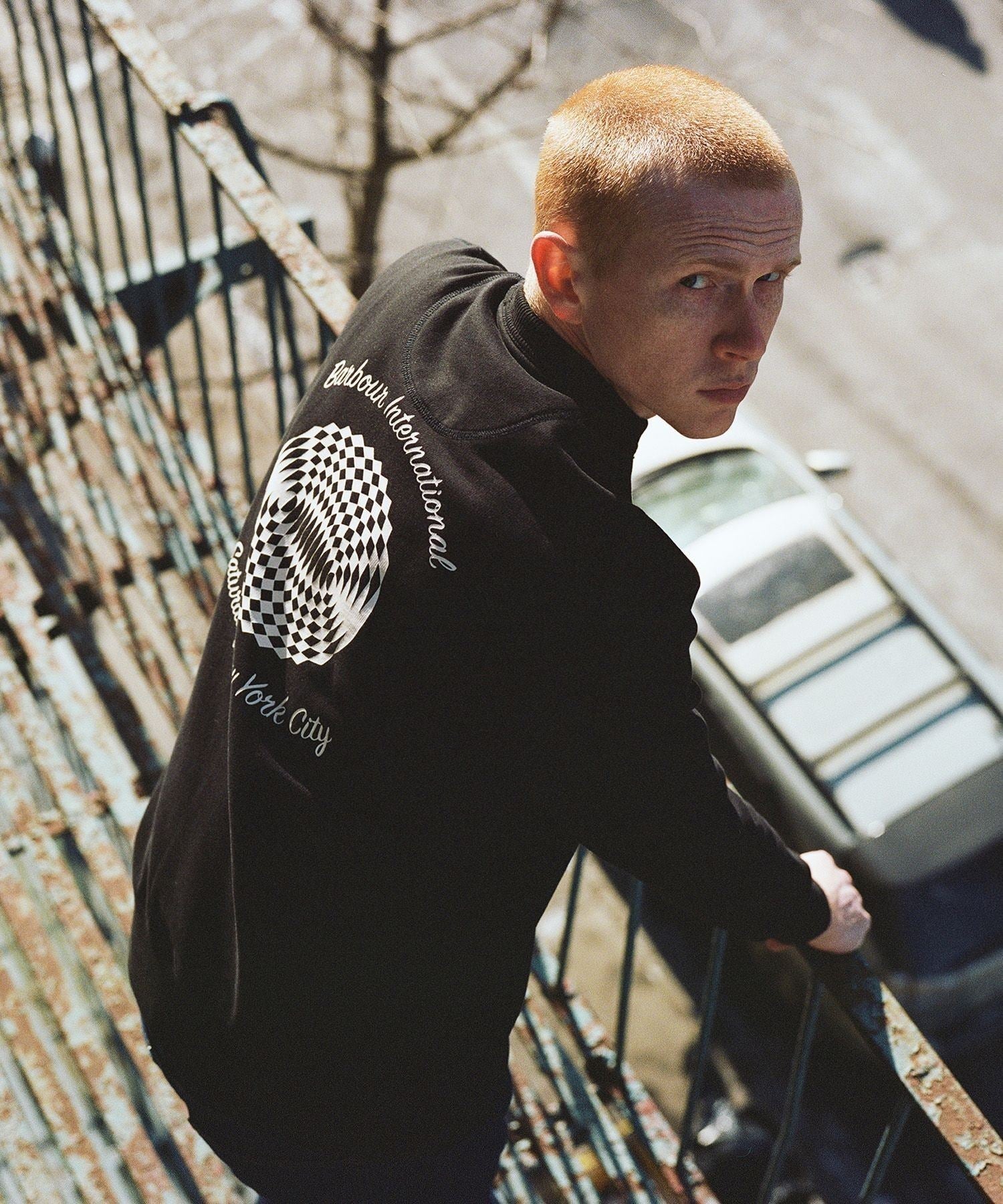 Barbour International x SNYC Graphic Sweatshirt | Saturdays