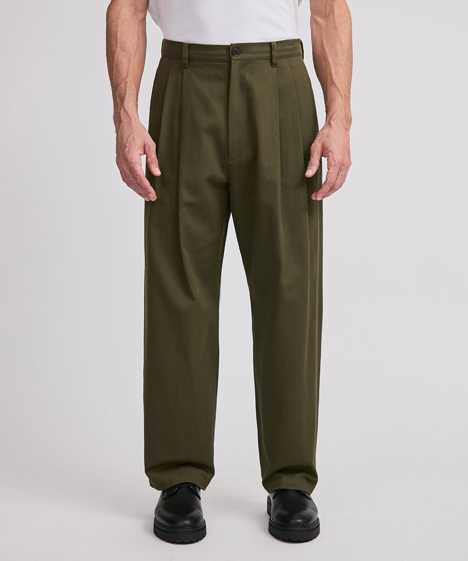 George Twill Wide Pant