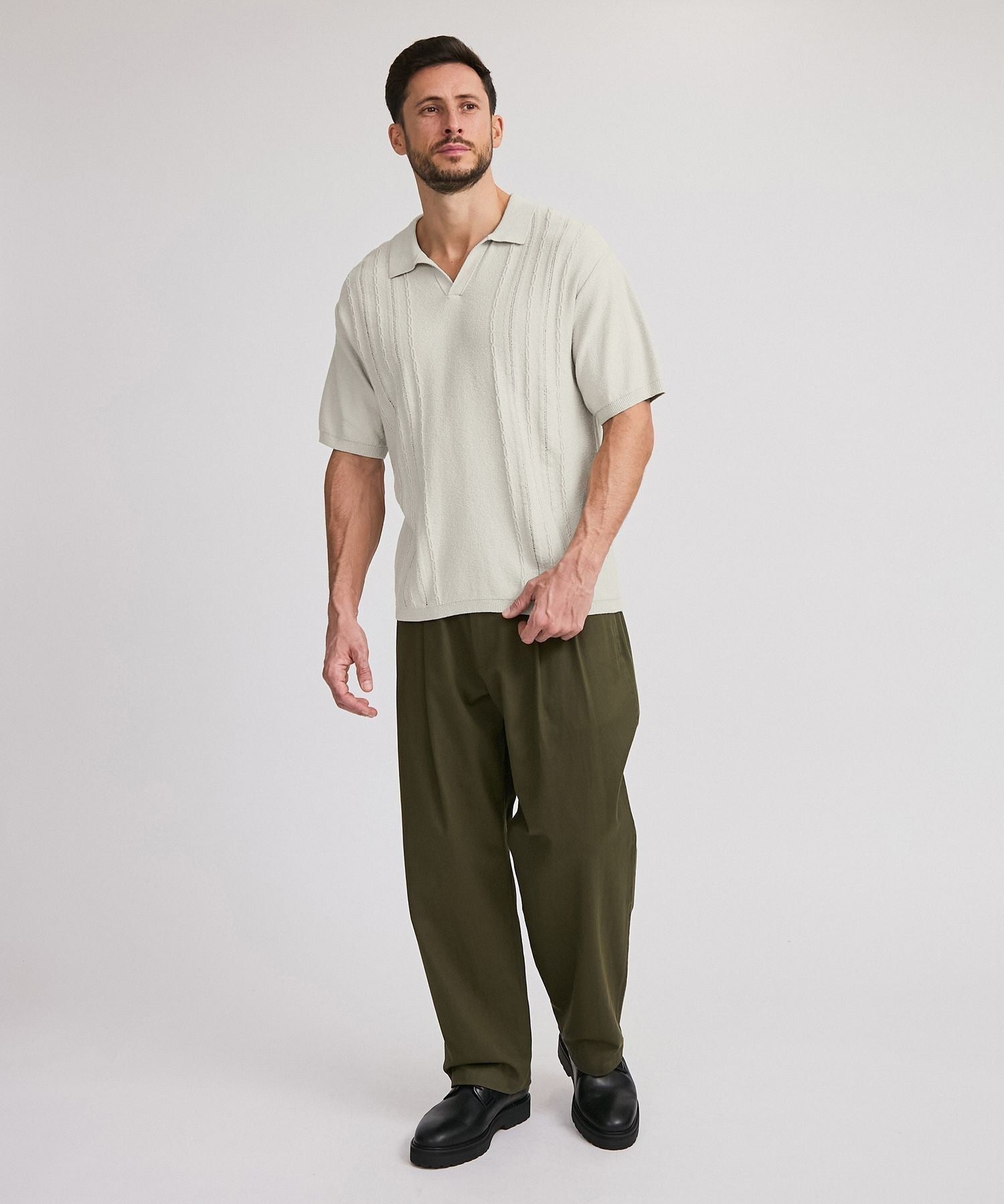 George Twill Wide Pant