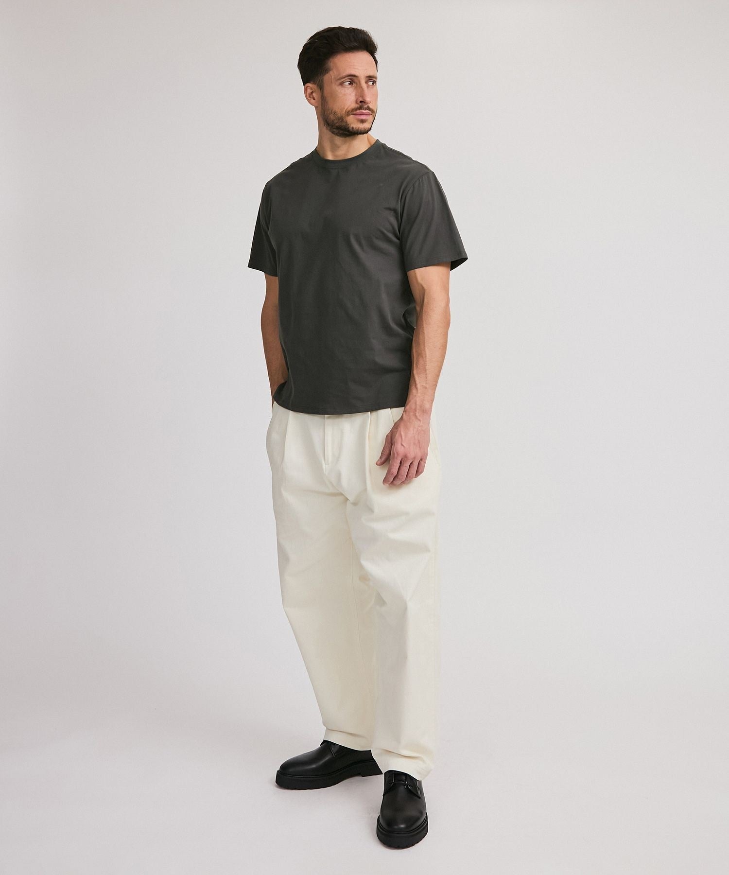 George Twill Wide Pant