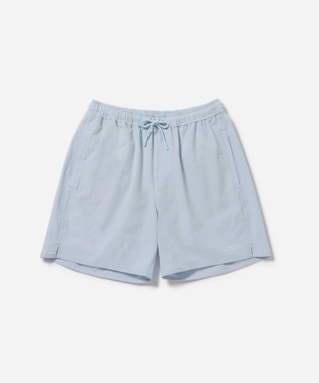 Timothy Seersucker Stripe Swim Short | Saturdays NYC Japan