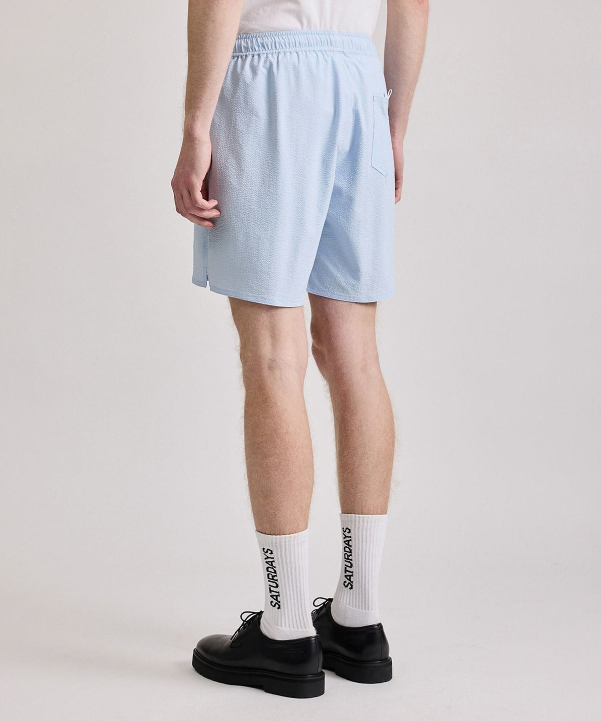 Timothy Seersucker Stripe Swim Short