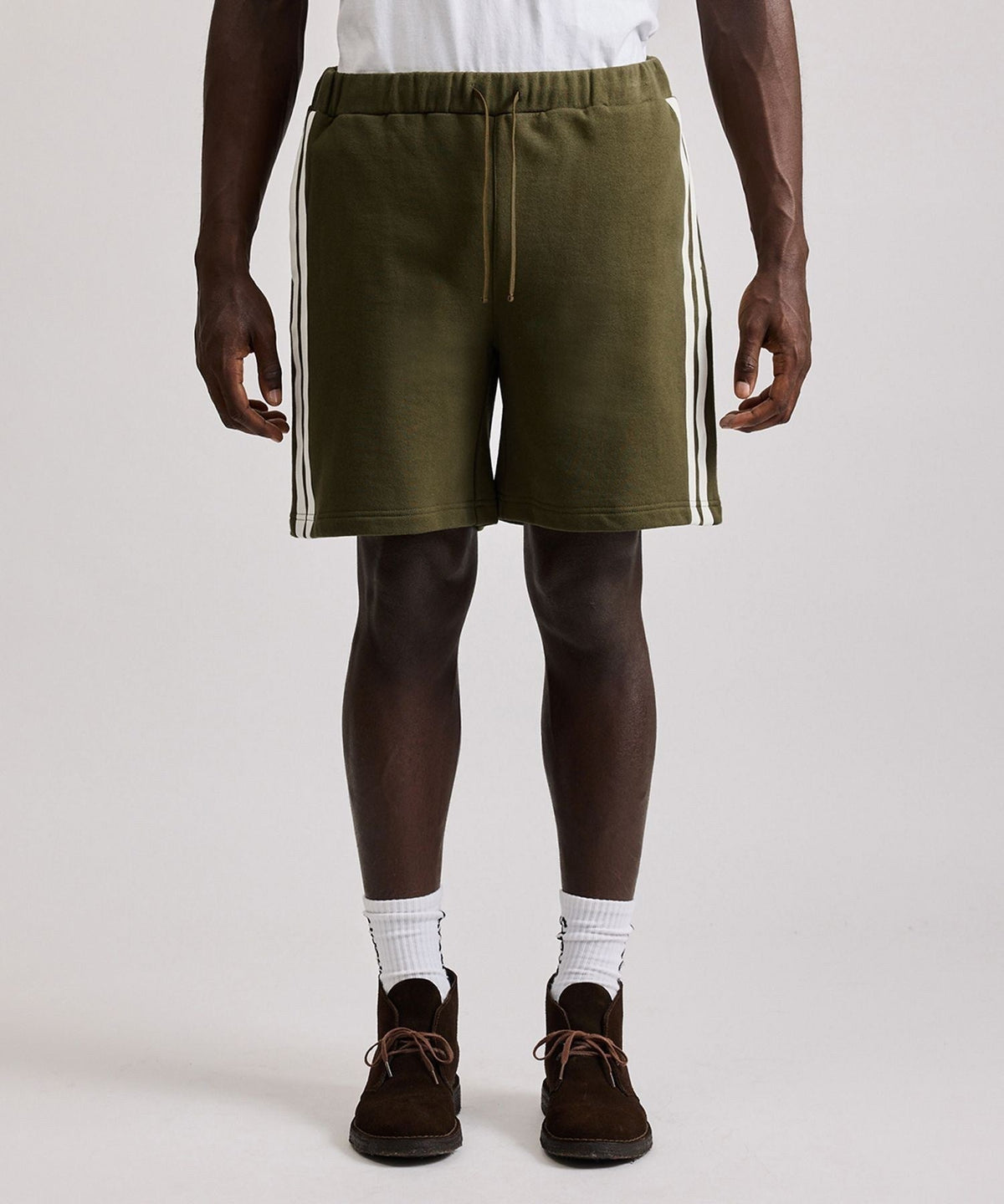 Varsity Striped Sweat Shorts