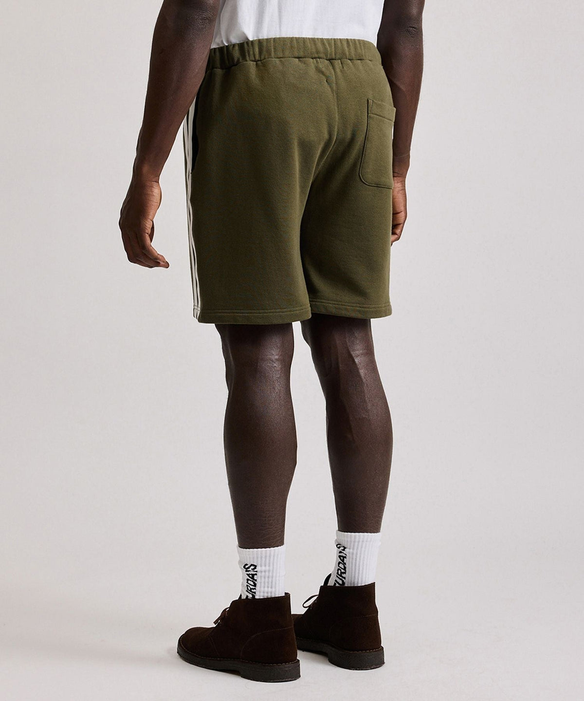 Varsity Striped Sweat Shorts