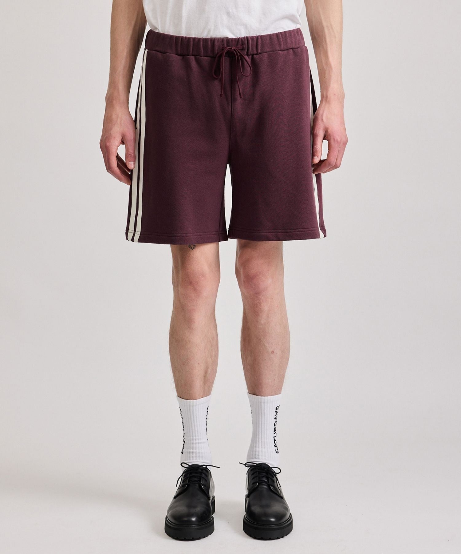 Varsity Striped Sweat Shorts