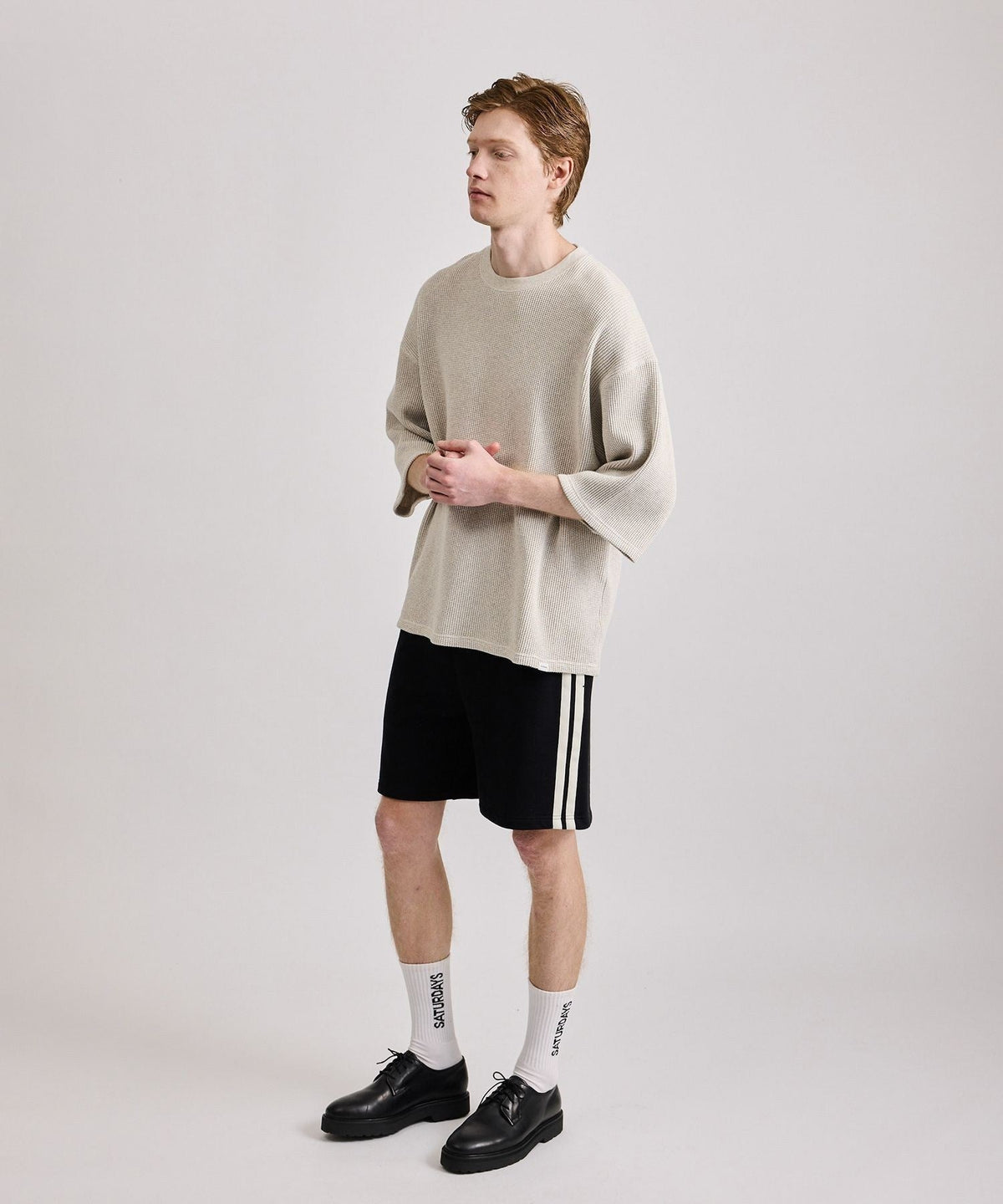 Varsity Striped Sweat Shorts