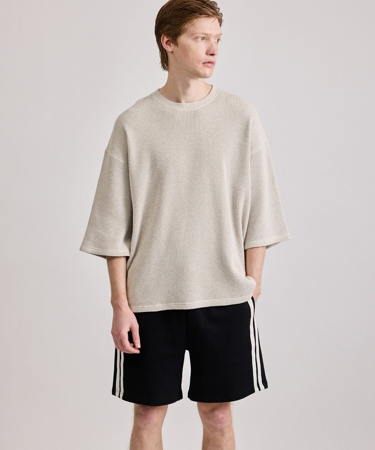 Varsity Striped Sweat Shorts