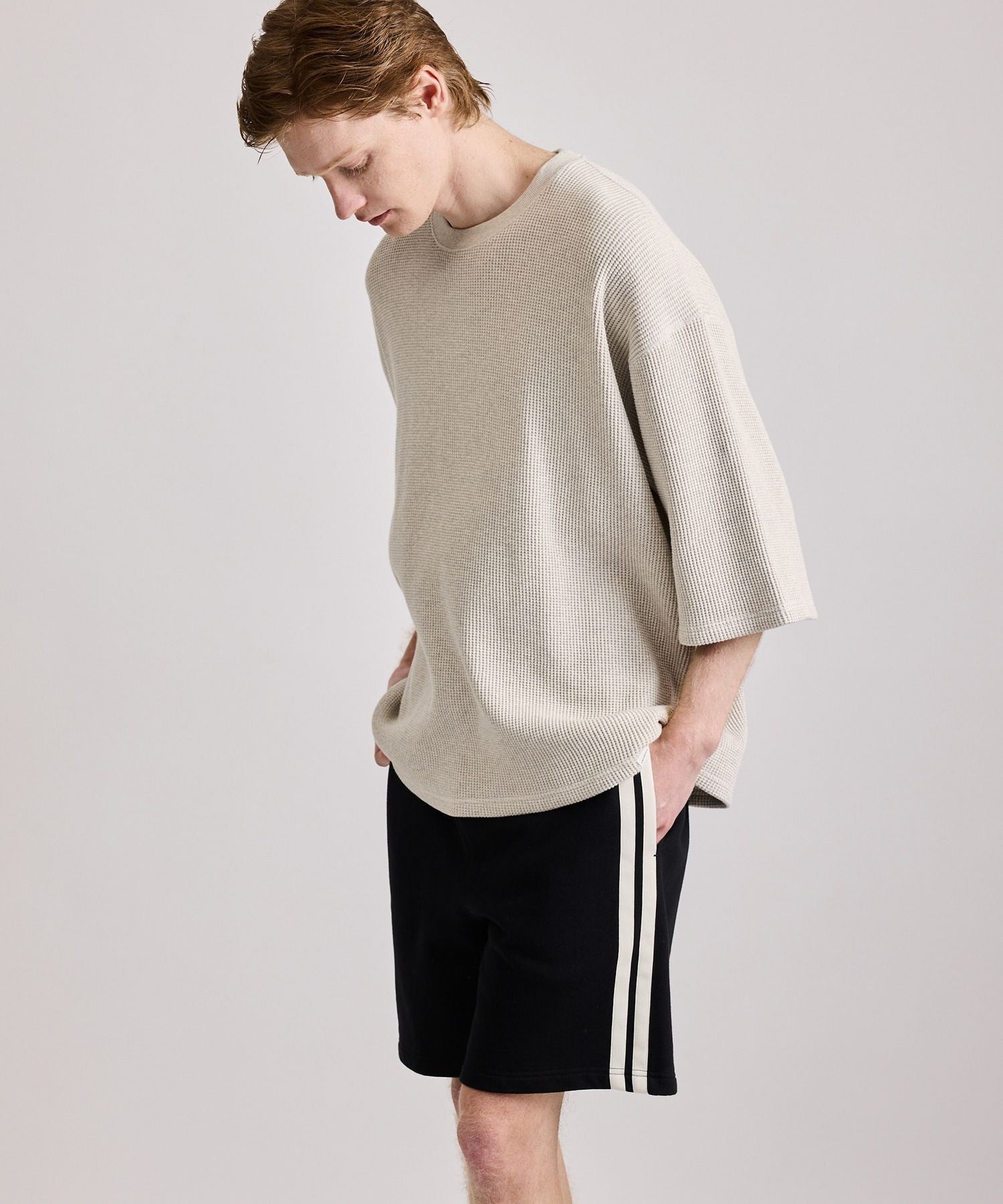 Varsity Striped Sweat Shorts