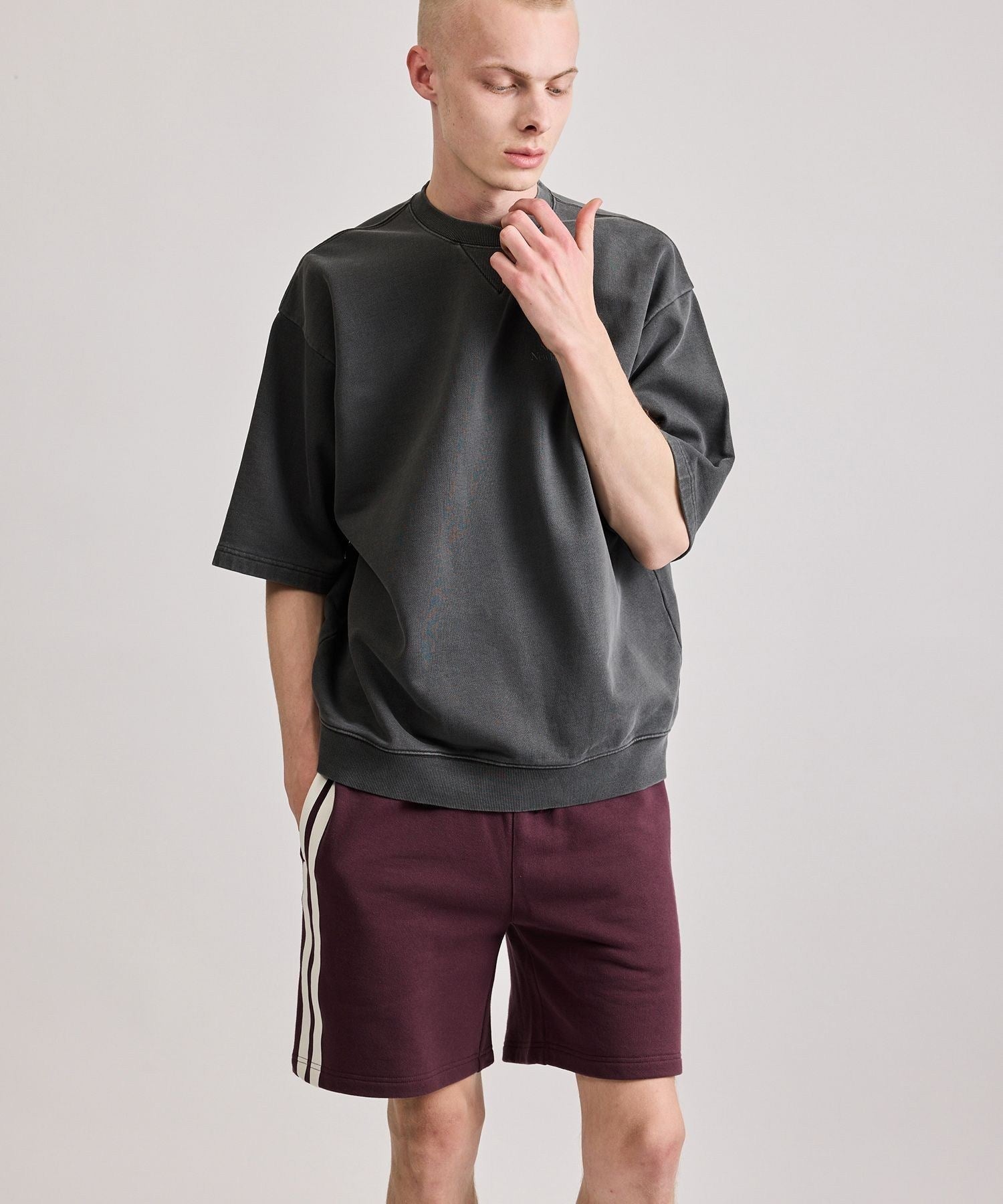 Varsity Striped Sweat Shorts