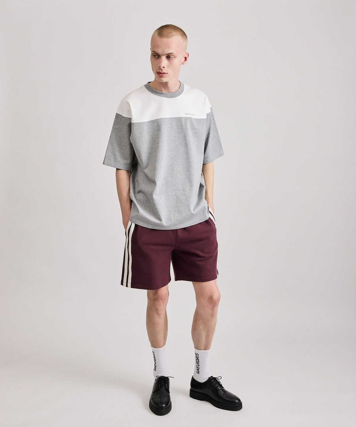 Varsity Striped Sweat Shorts