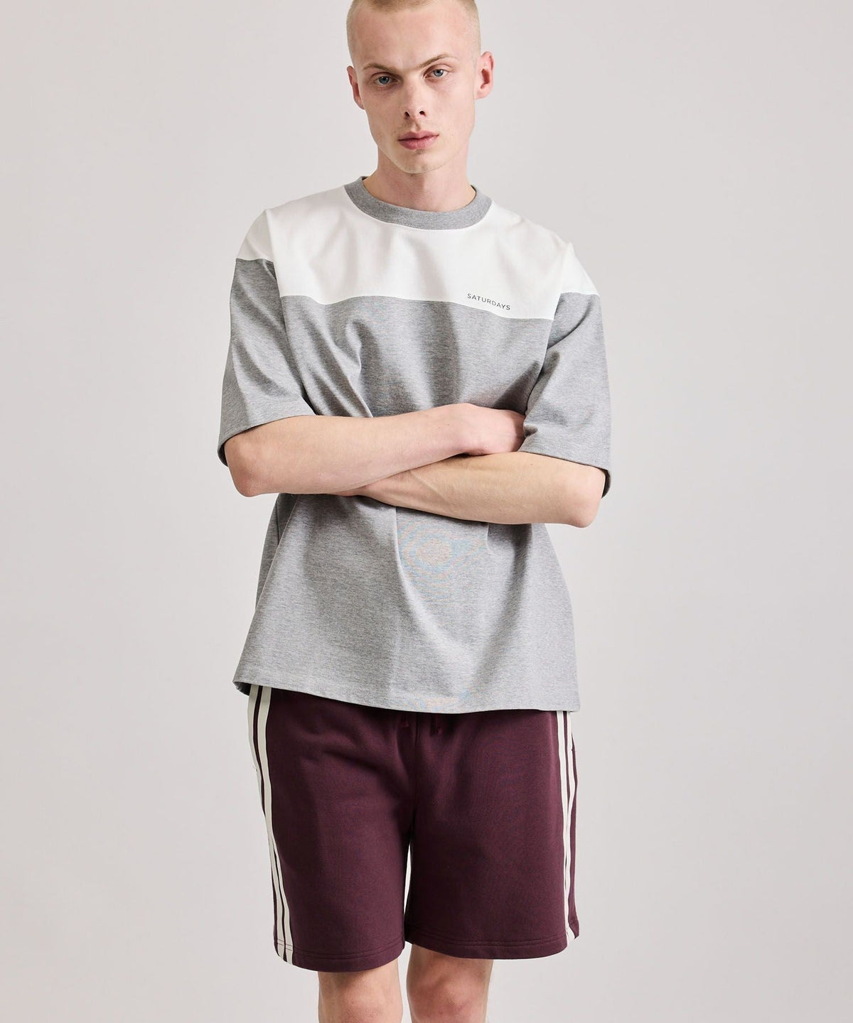 Varsity Striped Sweat Shorts