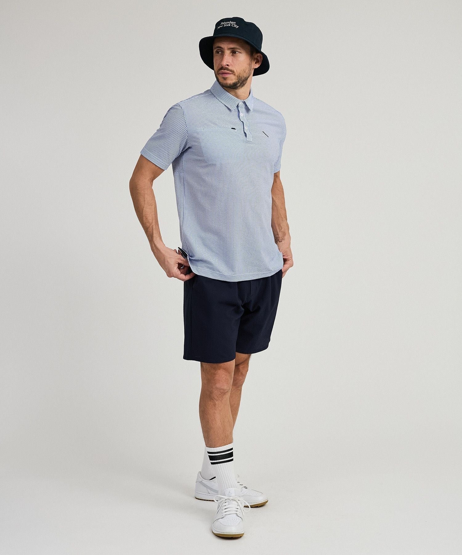 Seersucker SS Polo | Saturdays NYC Japan