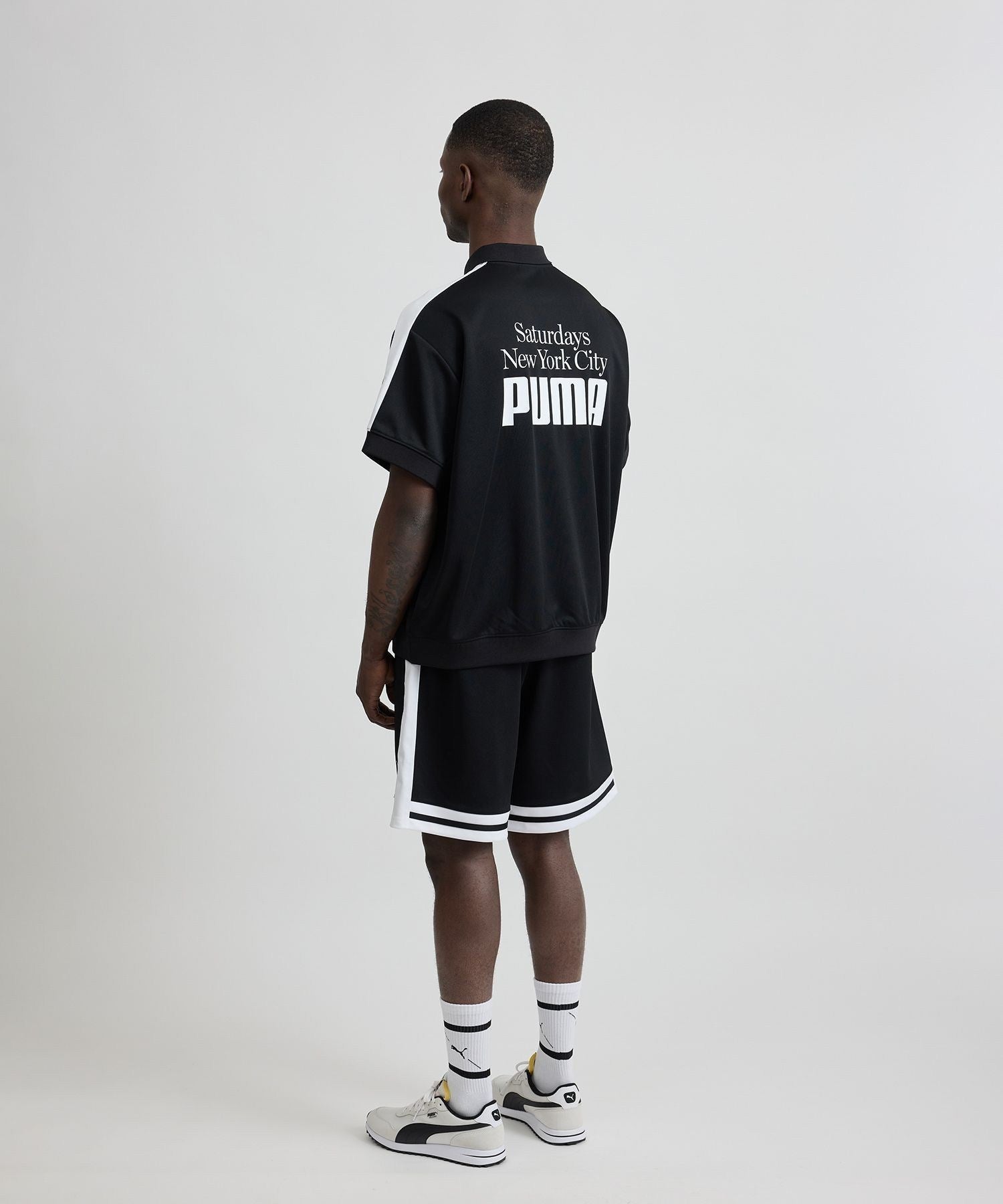 SATURDAYS NYC ゴルフ ポロシャツ 黒 PUMA x Saturdays NYC Knit Polo | Saturdays NYC Japan