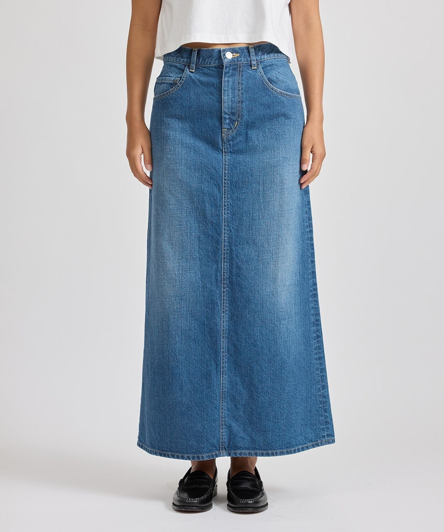 Linh Denim Long Skirt