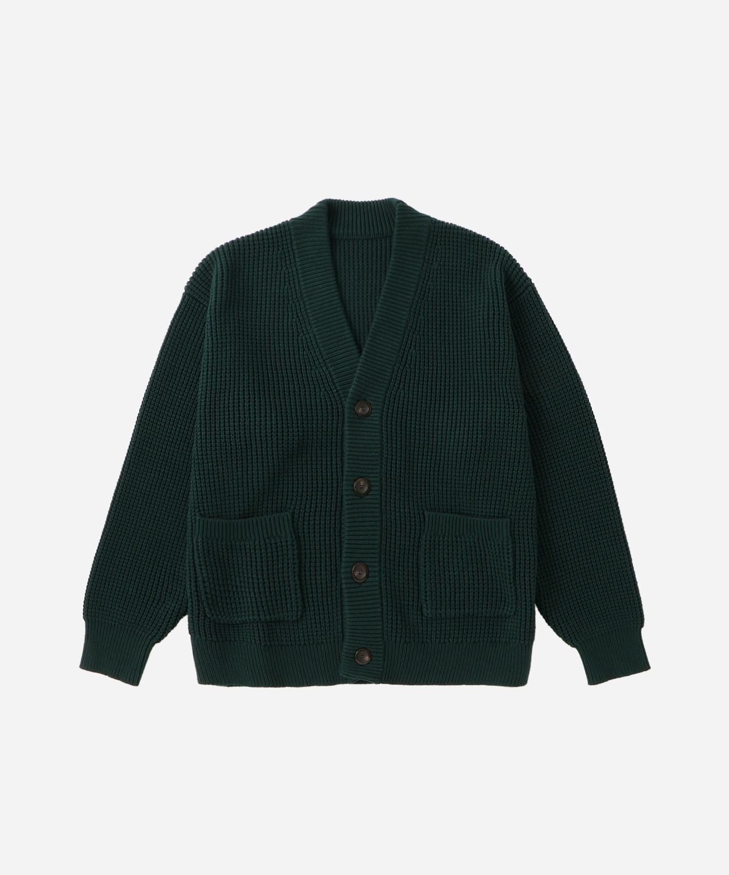 Michael Plaited Waffle Cardigan