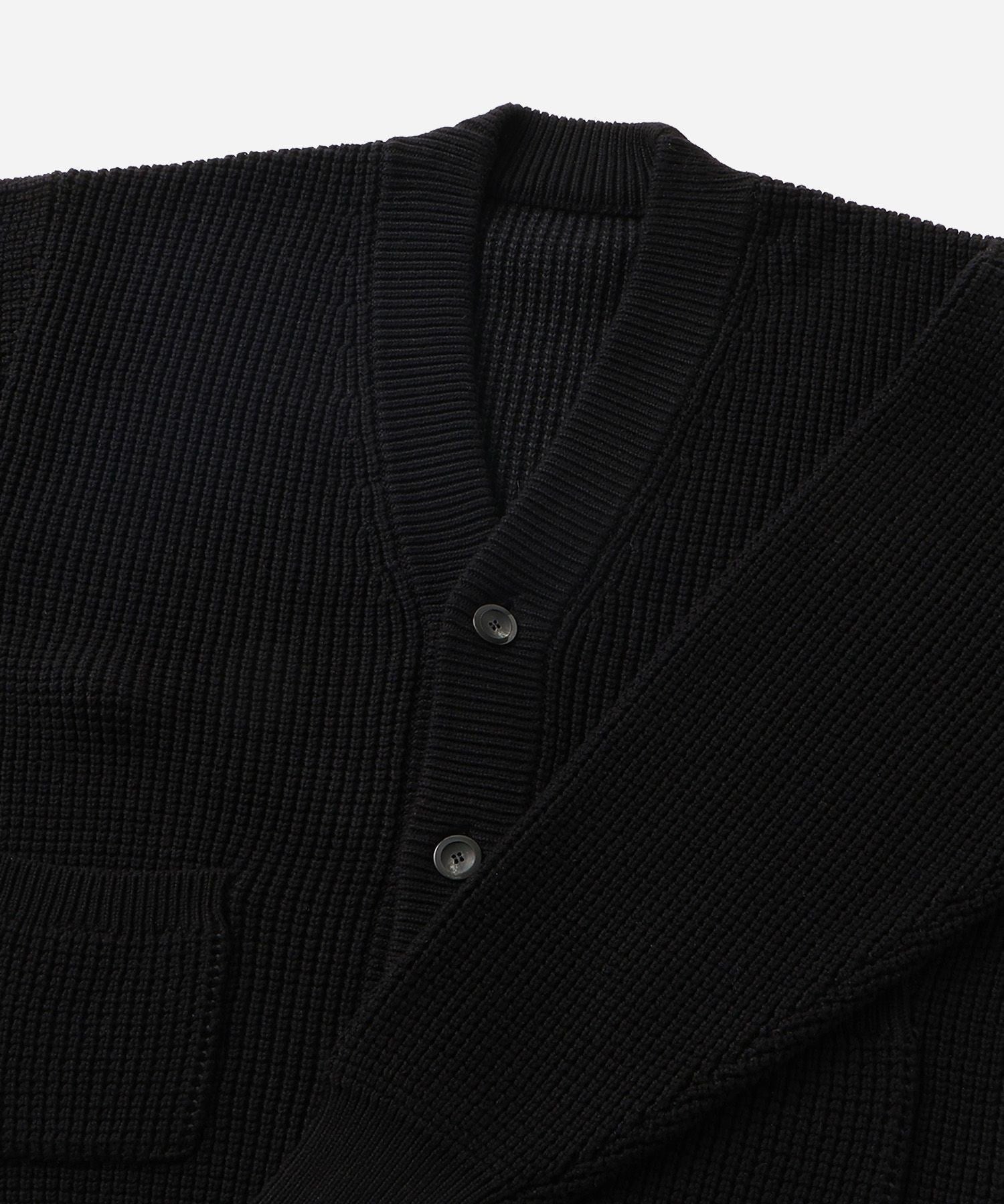Michael Plaited Waffle Cardigan
