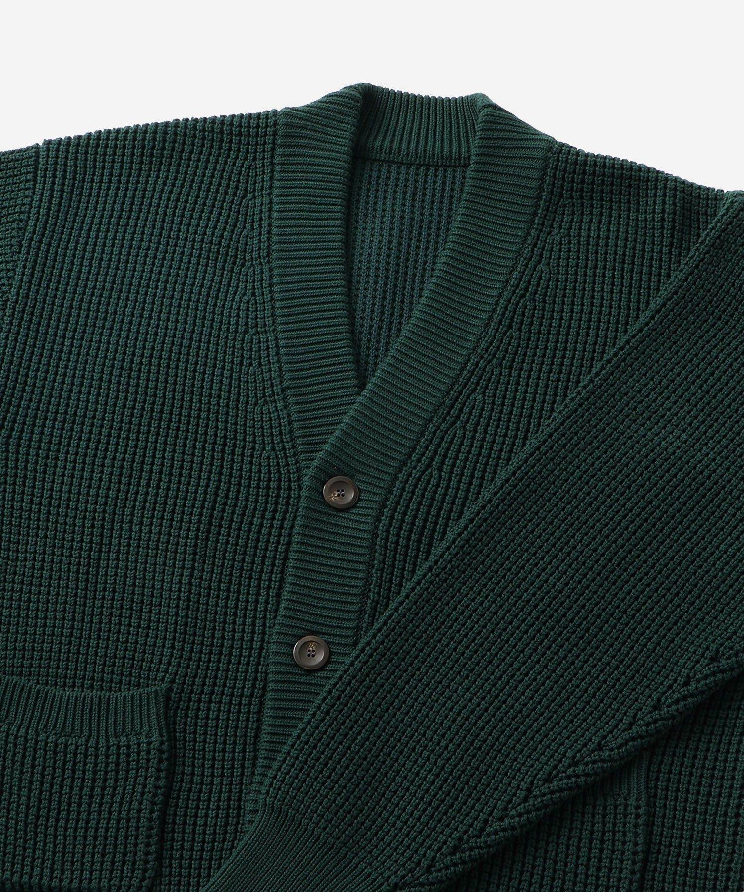 Michael Plaited Waffle Cardigan