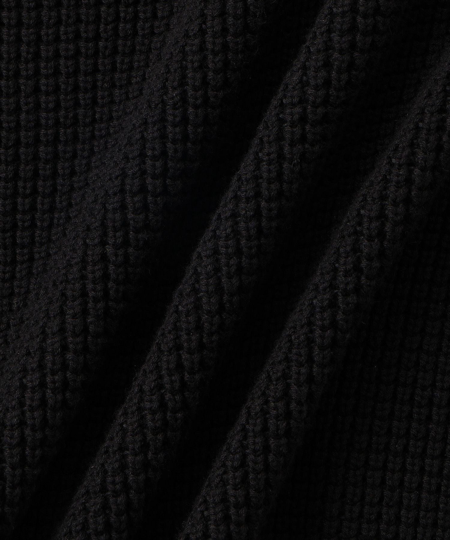 Michael Plaited Waffle Cardigan