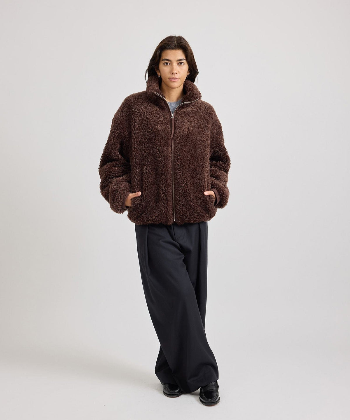 Alessia Boa Fleece Blouson  | WOMEN