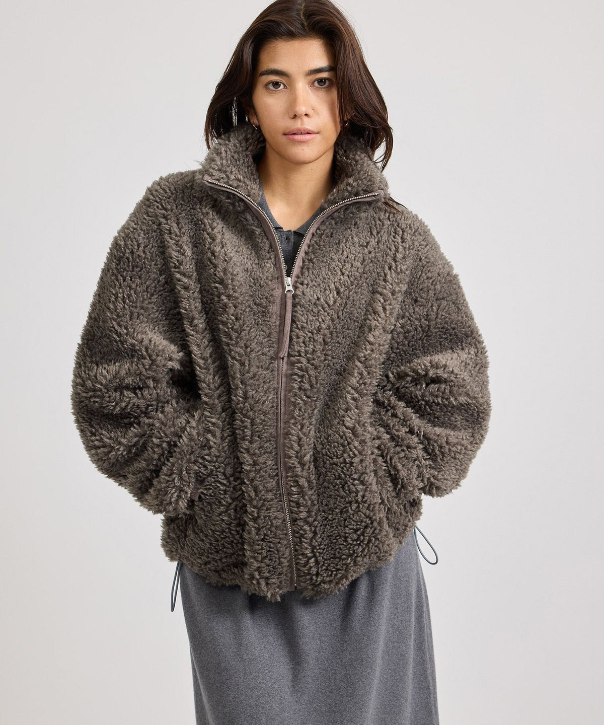 Alessia Boa Fleece Blouson  | WOMEN