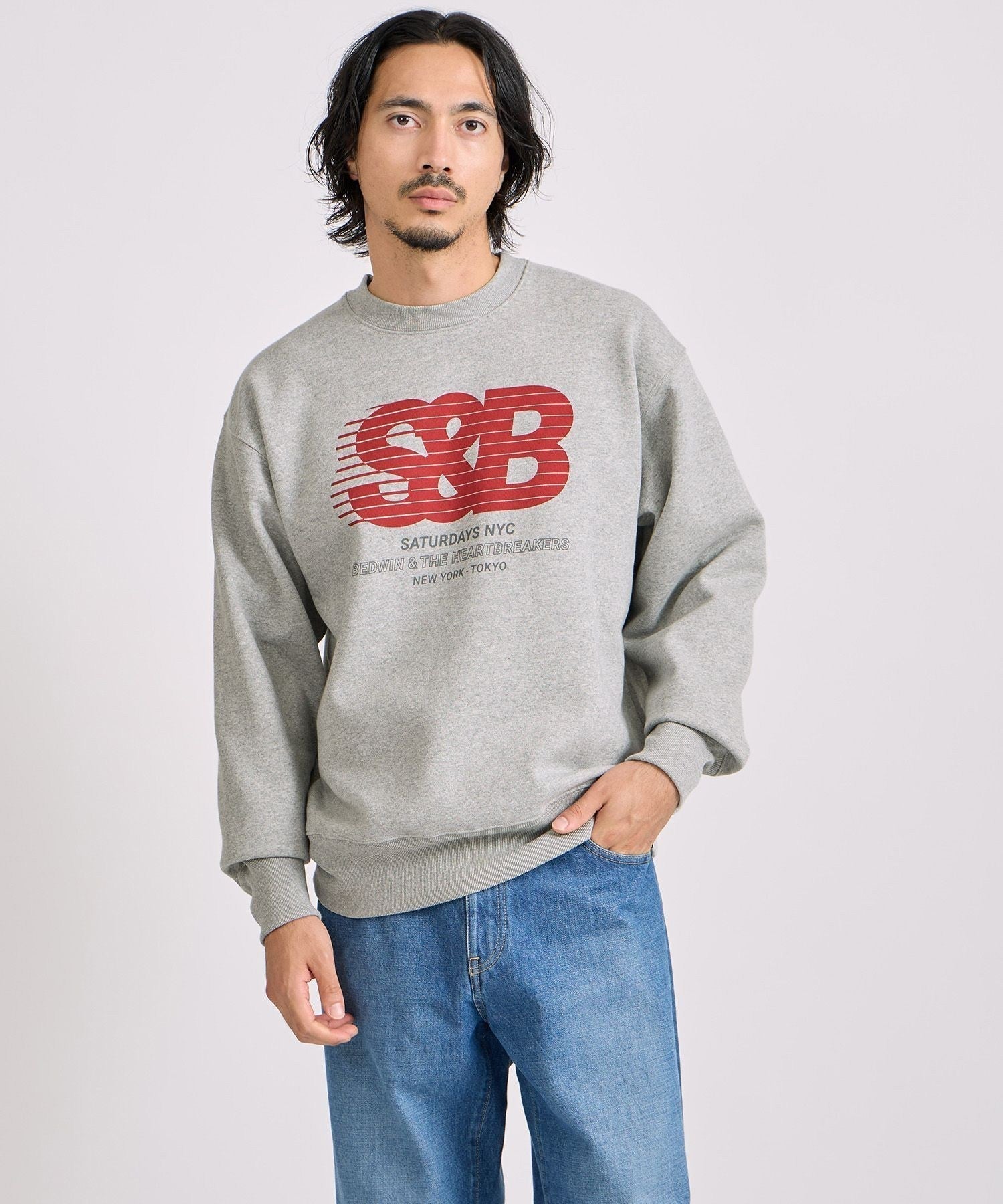 BEDWIN & THE HEARTBREAKERS x Saturdays NYC Ex.PRINTED SWEAT 