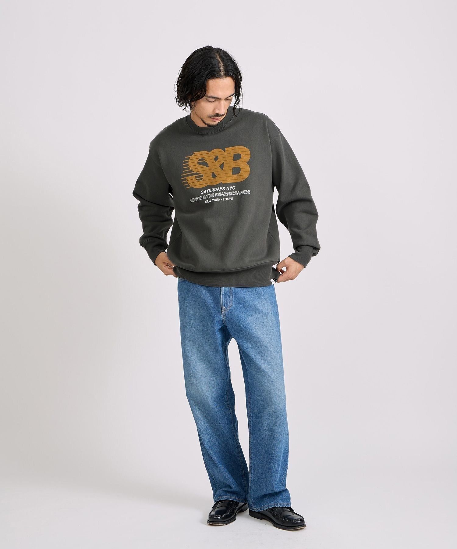 BEDWIN & THE HEARTBREAKERS x Saturdays NYC Ex.PRINTED SWEAT 