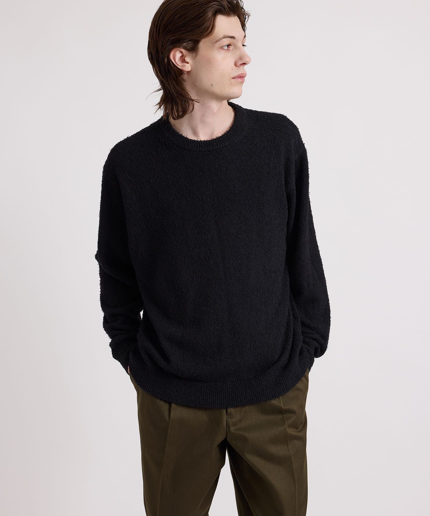 2025AW匿名ドゥーズィエムクラスSmooth Relax Knitブラック