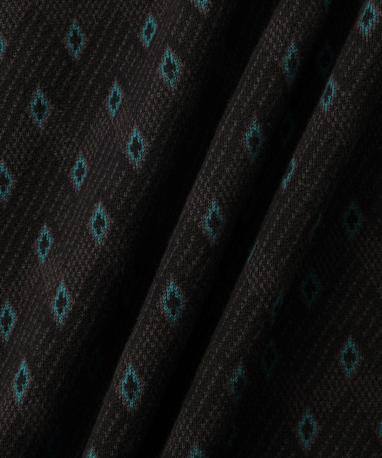 Charles Jacquard Vneck Sweater