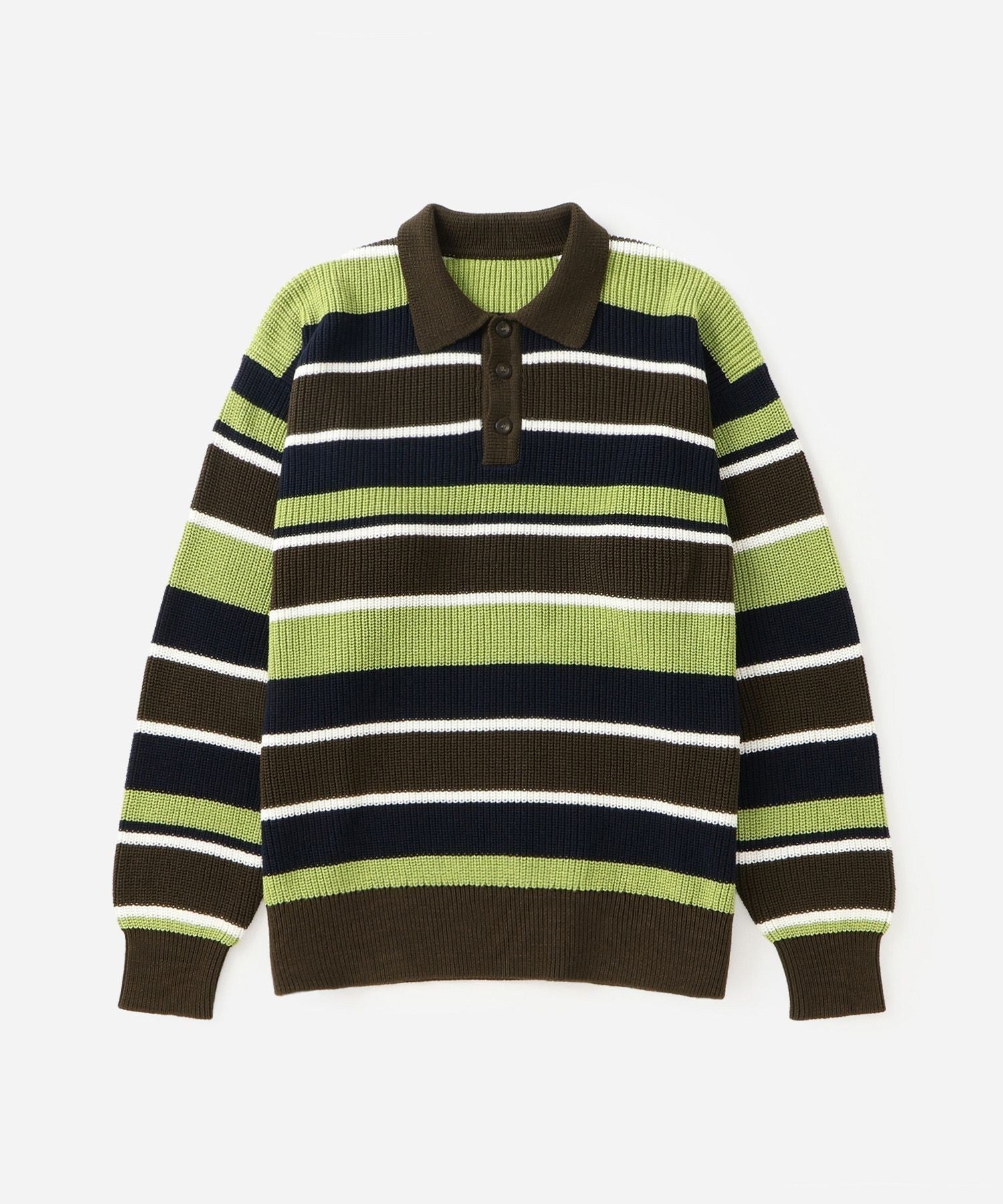 Beauchamp Multi Stripe Polo Sweater | Saturdays NYC Japan
