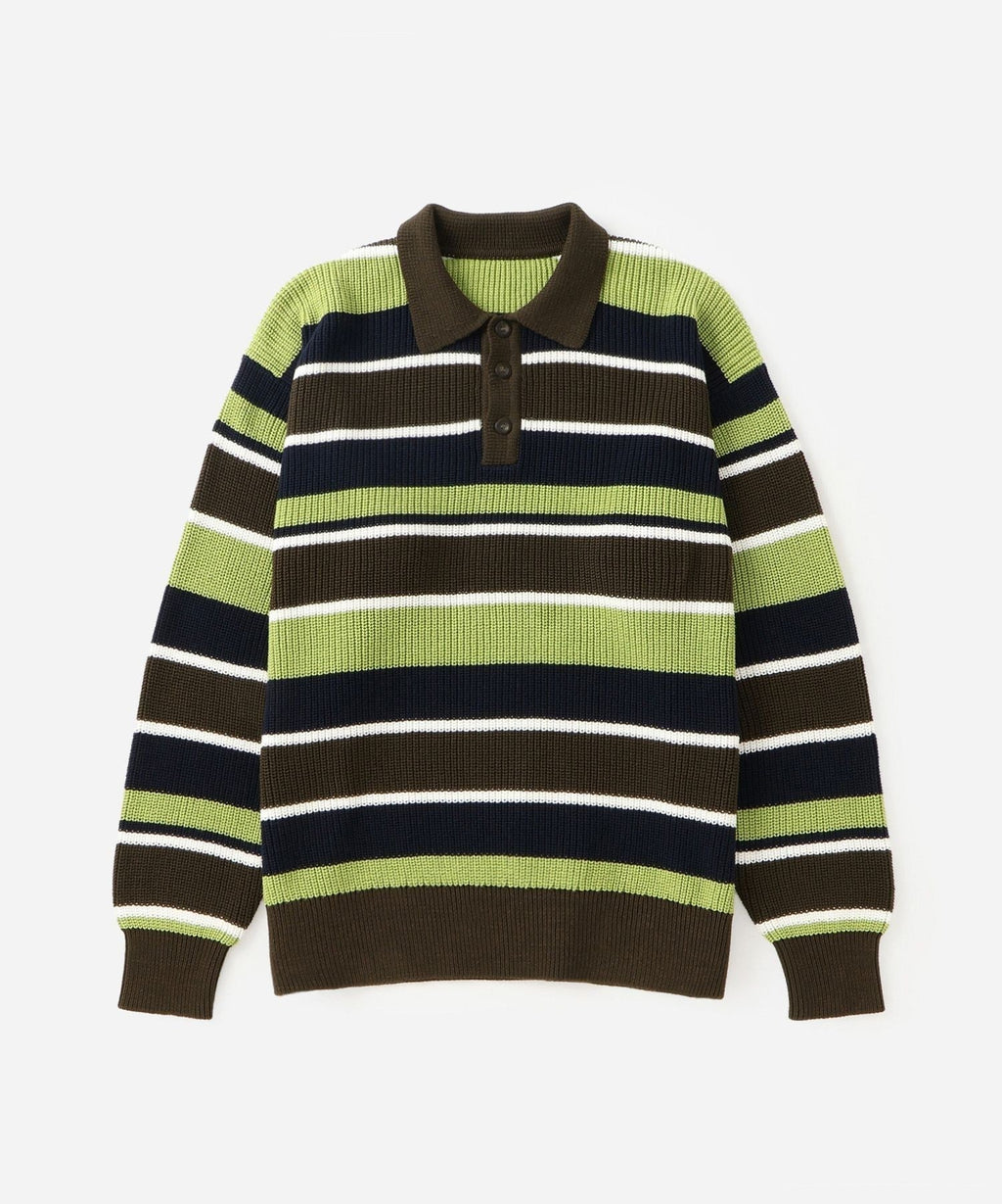 Beauchamp Multi Stripe Polo Sweater