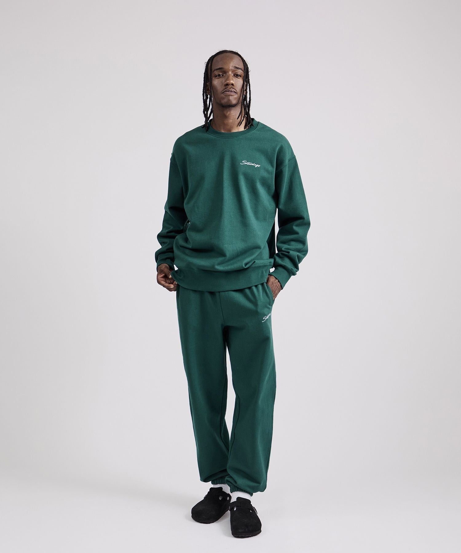 Bowery Script Emb Sweatshirt