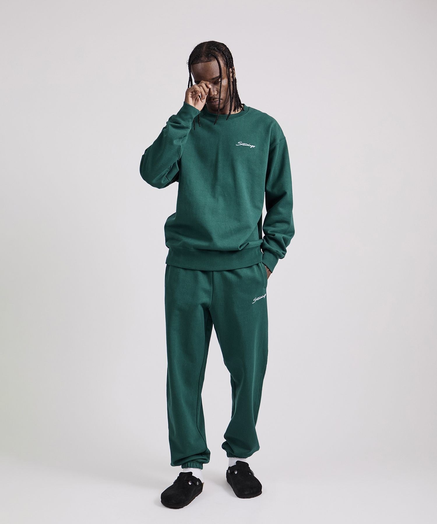 Bowery Script Emb Sweatshirt