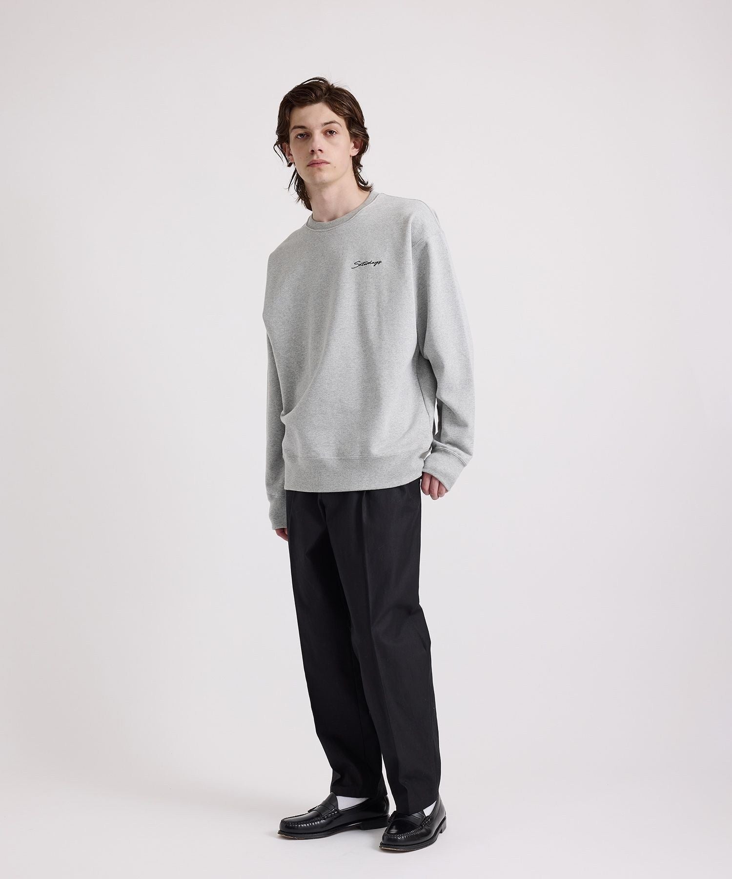 Bowery Script Emb Sweatshirt