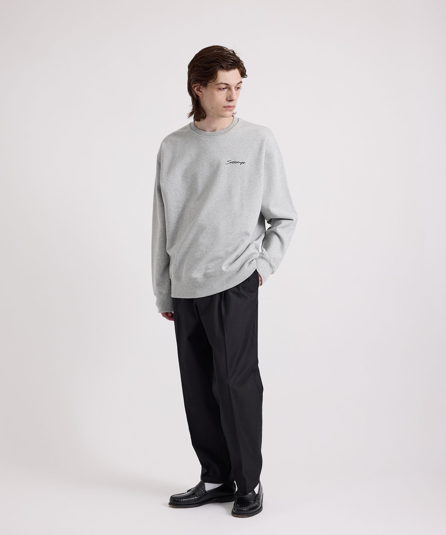 Bowery Script Emb Sweatshirt