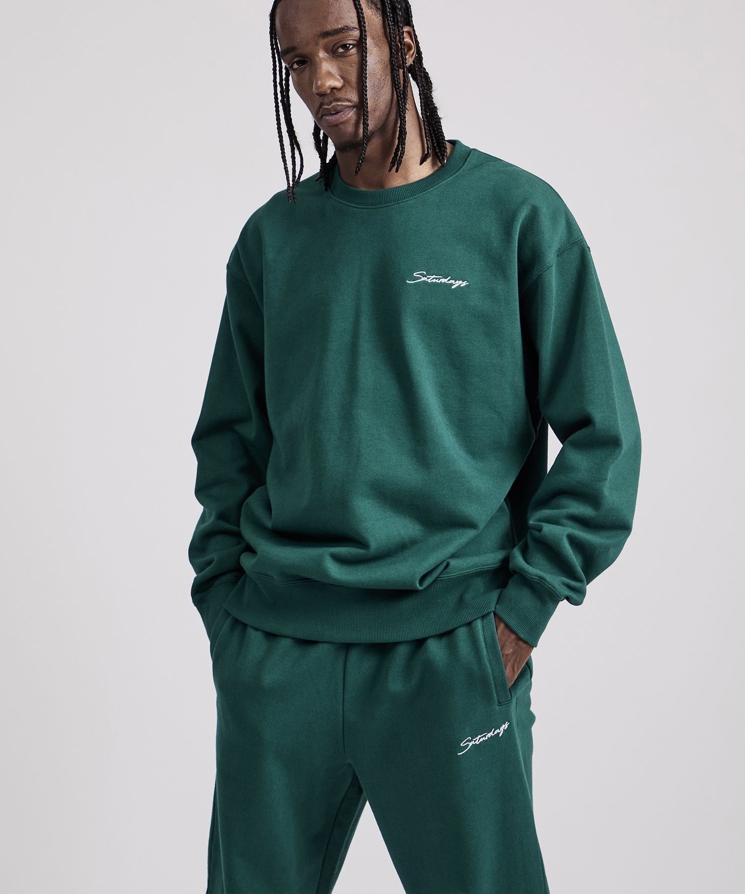 Bowery Script Emb Sweatshirt
