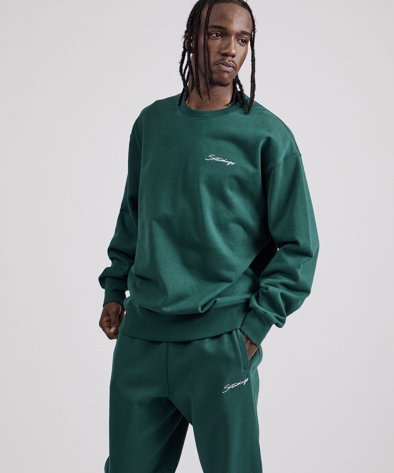 Bowery Script Emb Sweatshirt