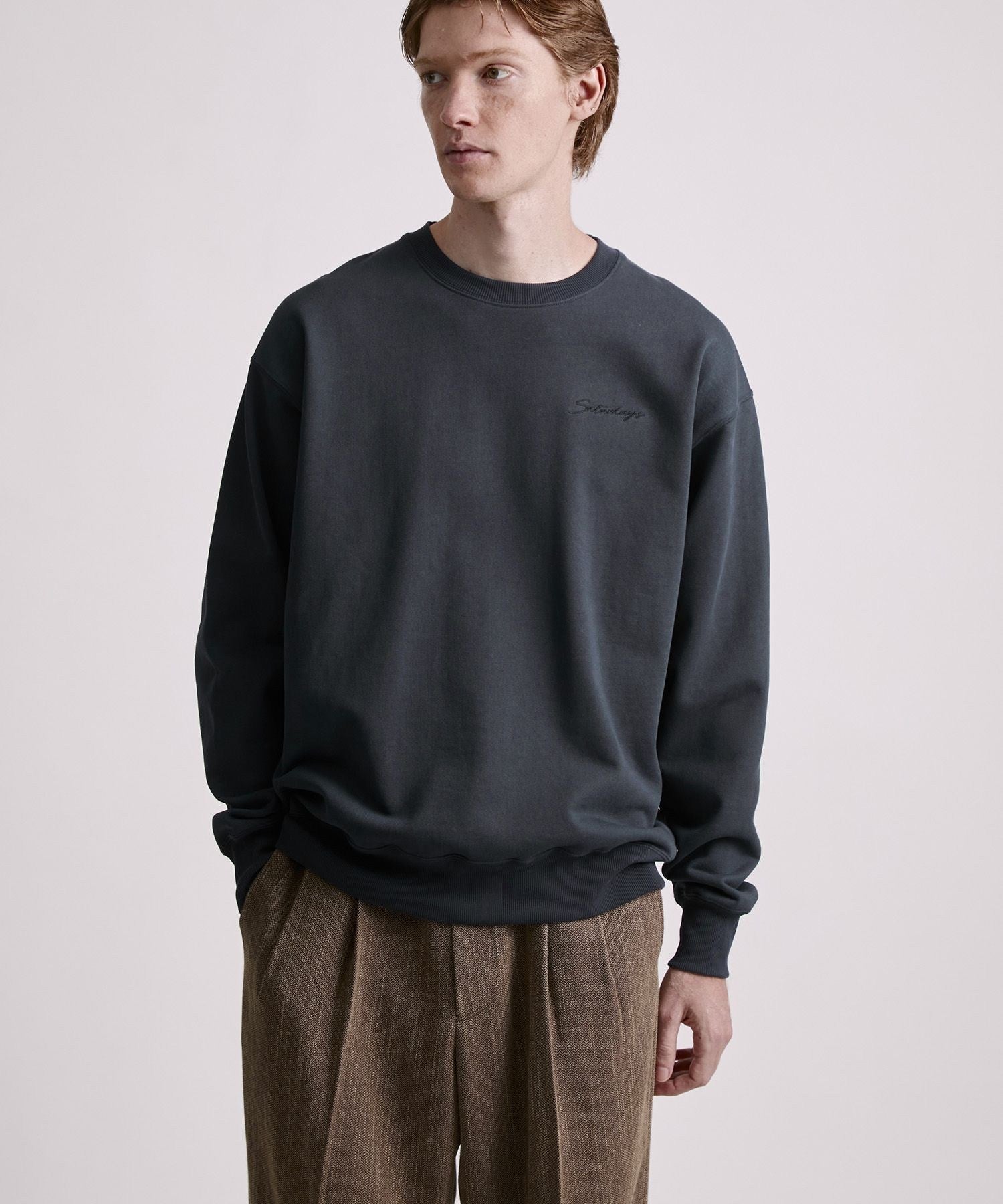 Bowery Script Emb Sweatshirt