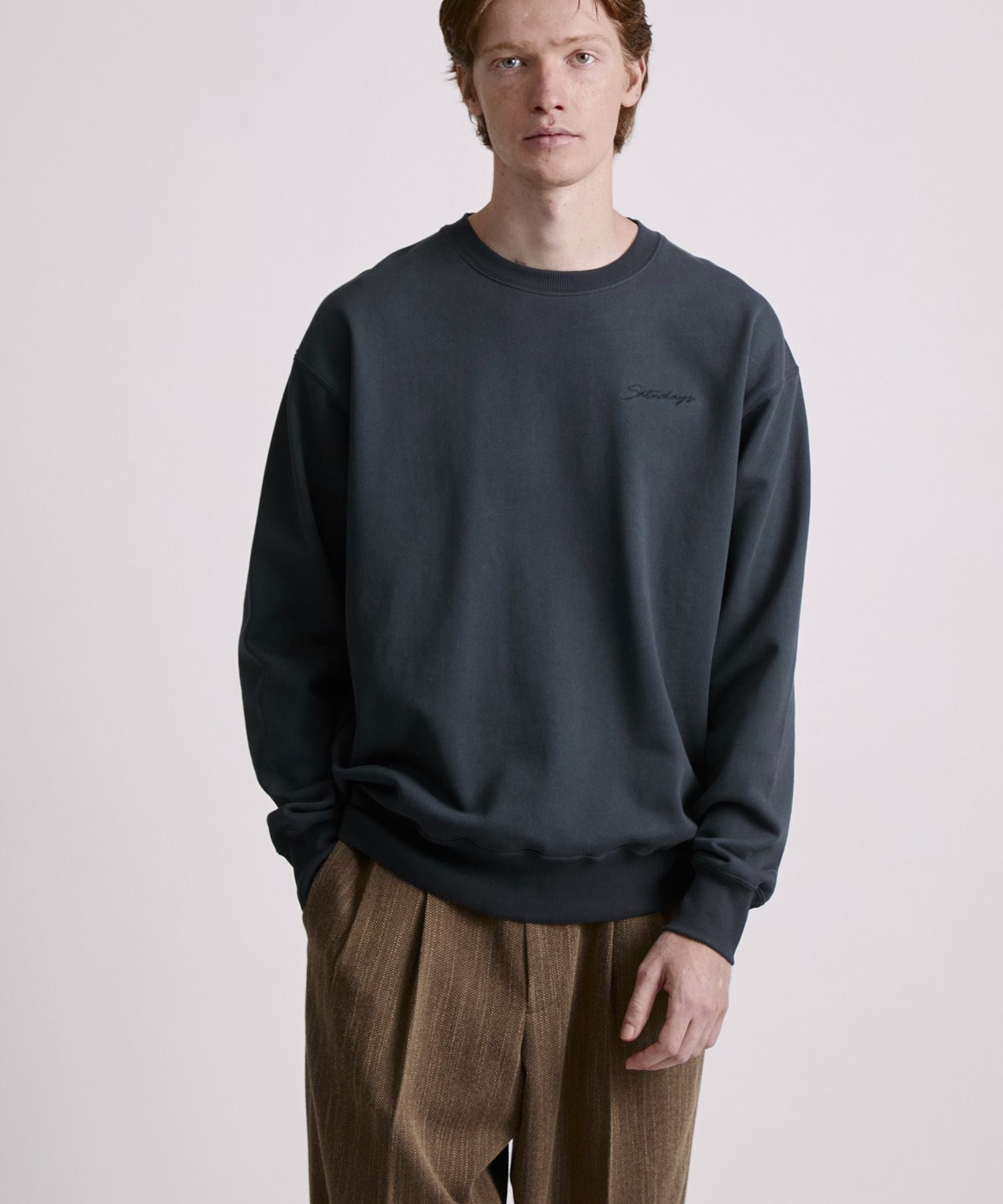 Bowery Script Emb Sweatshirt