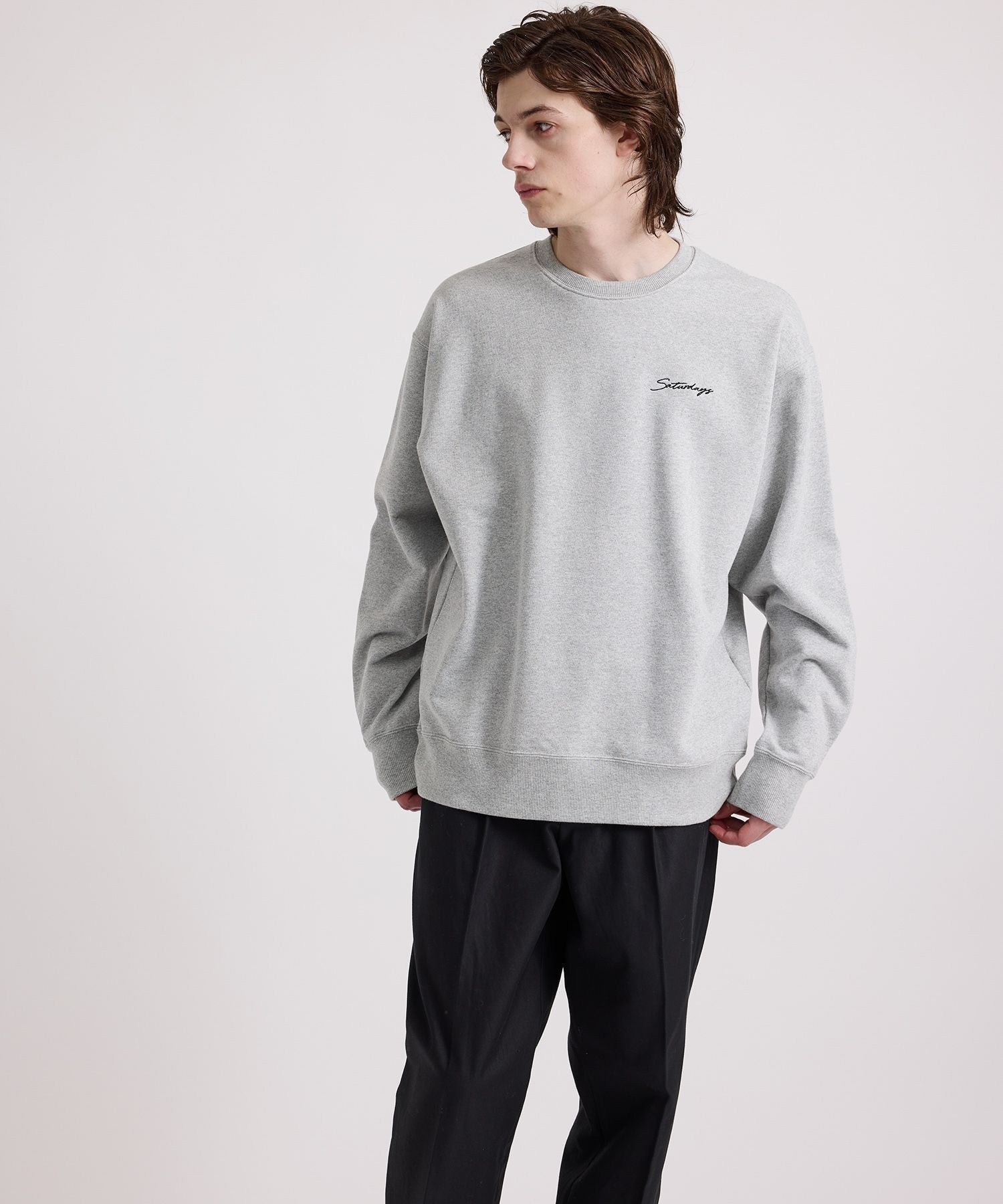 Bowery Script Emb Sweatshirt