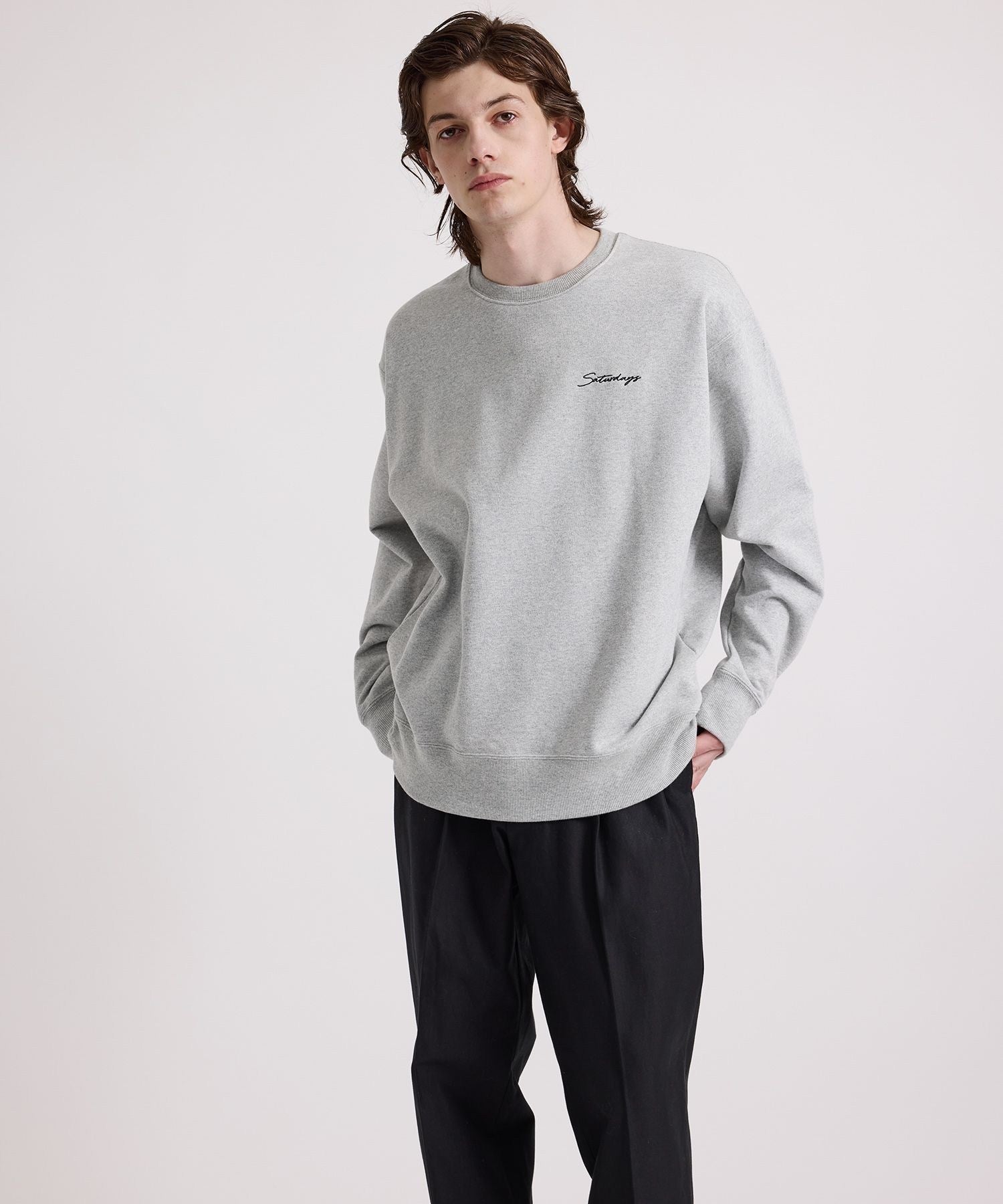 Bowery Script Emb Sweatshirt