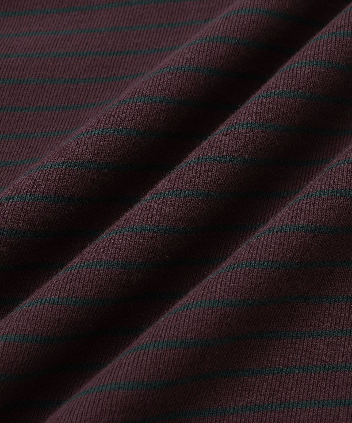 Ryo Stripe Half Zip Polo Sweatshirt