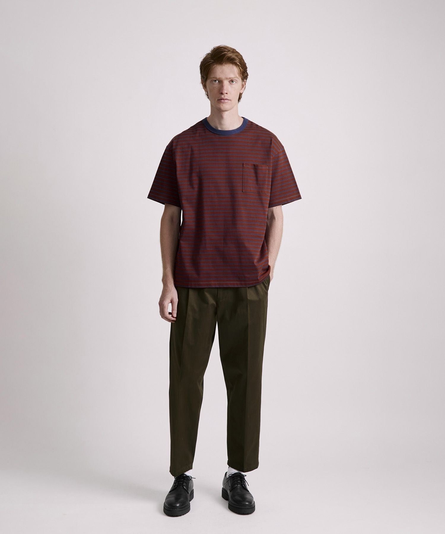 Striped Ringer Relaxed SS Tee