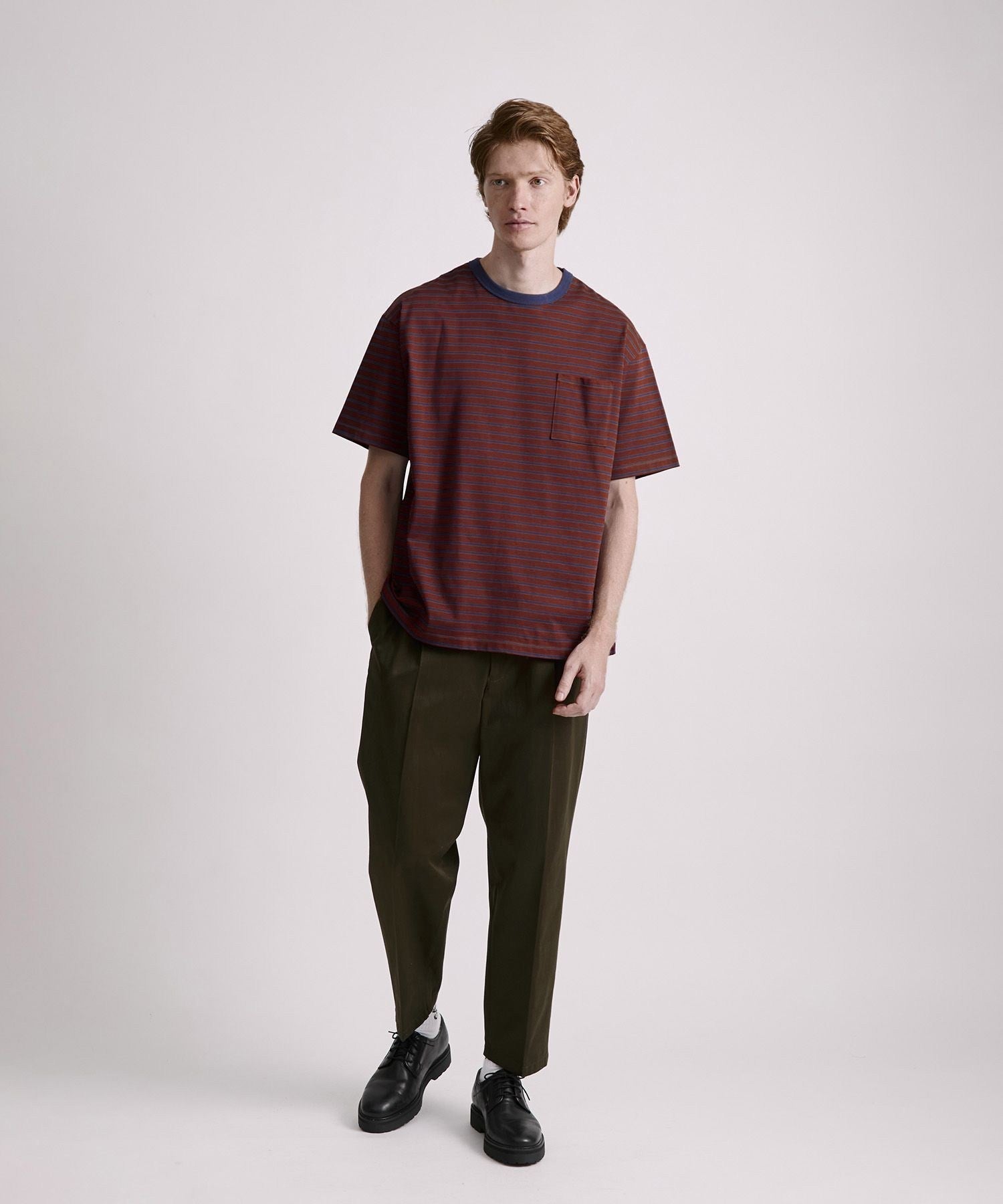 Striped Ringer Relaxed SS Tee